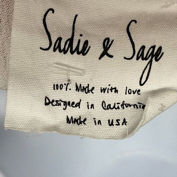 Sadie & Sage Stripe Wrap Front V-Neck Crossover Bell Sleeve Blouse Top - Picture 6 of 8